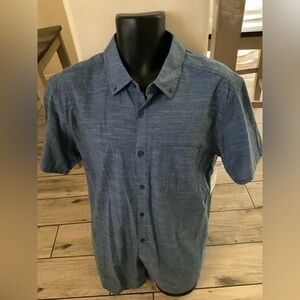 New Hurley Men's One & Only Stretch Short Sleeve Shirt button down size